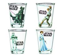 Silver Buffalo Lot de 4 mini verres Star Wars personnages 42,5 g