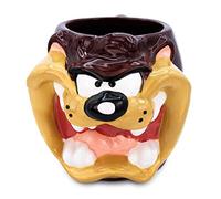 Silver Buffalo LT12303D Tasse en céramique sculptée 3D Motif Visage de Taz de Looney Tunes Marron