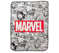 Silver Buffalo - Marvel Avengers - Rétro Vintage - Comics - Plaid en Polaire 114,3 x 152,4 cm - Doux et Confortable - 250 g/m²