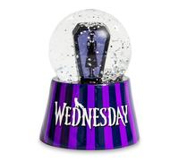Silver Buffalo Mini boule à neige lumineuse Mercredi Addams | 7,6 cm de haut