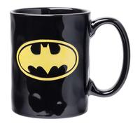 Silver Buffalo Mug en céramique avec logo Batman à rayures jaunes, 445 ml