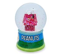 Silver Buffalo Peanuts Boule à neige Charlie Snoopy Marron 100 mm