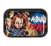 Silver Buffalo Plateau en métal Chucky Wanna Play, 28,7 x 18,8 cm
