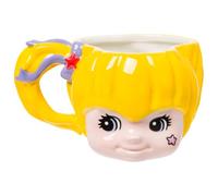 Silver Buffalo Rainbow Brite Face Tasse en céramique sculptée 3D