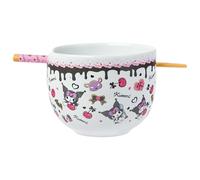 Silver Buffalo Sanrio Cake Toss Bol à ramen en céramique avec baguettes 590 ml
