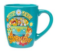 Silver Buffalo Scooby Doo Group Mystery Machine Flowers Jumbo Tasse incurvée en céramique 750 ml