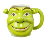 Silver Buffalo Shrek Face Grin Tasse en céramique sculptée 3D 590 ml