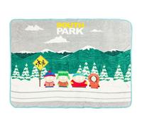 Silver Buffalo - South Park - Motif arrêt de Bus avec Kyle, Stan, Eric Cartman et Kenny - Plaid en Polaire 114,3 x 152,4 cm - Doux et Confortable - 180 g/m²