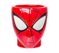 Silver Buffalo Spiderman Head and Web Handle Ceramic 3D Sculpted Mug