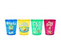 Silver Buffalo Spongebob Squarepants Lot de 4 mini gobelets en plastique pour gel 42,5 g