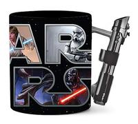 Silver Buffalo Star Wars SW12433D Tasse en céramique avec poignée sabre laser Multicolore