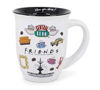 Silver Buffalo Tasse en céramique à bord large avec logo Friends - Blanc - FRD3213K