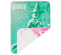 Silver Buffalo - Wicked - avec Glinda et Elphaba - Plaid en Polaire Double Face 114,3 x 152,4 cm - Doux et Confortable - 250 g/m²