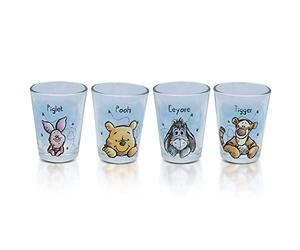 Silver Buffalo Winnie l'ourson Lot de 4 mini verres en verre 42,5 g
