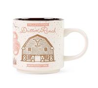 Silver Buffalo Yellowstone Dutton Ranch Mug en céramique | Tasse à café pour expresso, thé, cacao | Capacité : 370 ml