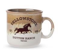 Silver Buffalo Yellowstone Dutton Ranch Silo Tasse en céramique émaillée pour camping-car, 590 ml