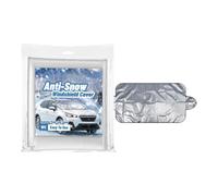 Silver-Coated Car Windshield Snow Cover - All-Weather Frost, Ice & Sun | Heavy-Duty Silver-Plated Fabric Construction, Full Coverage Protection for Windshield, Side Mirrors & Wiper Blades