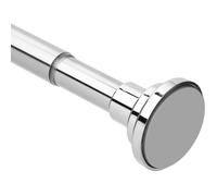 Silver Curtain Pole No Drilling Diameter 25 mm Adjustable Telescopic Pole (76-132 cm) Silver Silver BARRE DE POLE DANCE