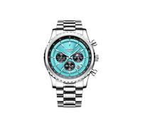 (Silver cyan S) 2023 LIGE Top Brand Luxury New Men Watch Quartz Man Watches Waterproof Luminous Watch
