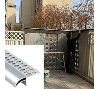 Silver Eaves Drip Line - Garniture moulée en forme de bec d'aigle pour protection des bords de toit extérieurs, empêche le reflux de la pluie, idéal pour cour et murs extérieurs
