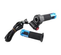 Silver Electric Bike Grip Grip Twist Licette avec écran d'affichage LED à 3 vitesses Conception ergonomique du guidon pour la tension d'accélération sans couture Monitor de (Bleu)