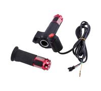 Silver Electric Bike Grip Grip Twist Licette avec écran d'affichage LED à 3 vitesses Conception ergonomique du guidon pour la tension d'accélération sans couture Monitor de (Rouge)