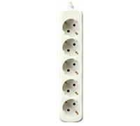 Silver Electronics 9625 - Base Électrique avec 5 sorties sans interrupteur (1.5 m) couleur blanc