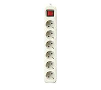 Silver Electronics 9632 - Électrique 6 sorties avec interrupteur (3 m) blanc