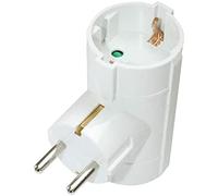 Silver Electronics - Adaptateur Double 2 Prises, Prise de Couleur Blanche, Puissance maximale de ce Voleur est de 3680 W, Courant Nominal 10/16 A, 250 V, Protection Enfant. TUV.