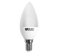 Silver Electronics BOMBILLA LED DECORATIVA VELA 7W70W - E14-5000K - 620 LM - LUZ FRIA