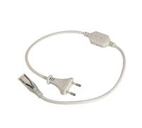 Silver Electronics Câble d'alimentation avec fiche pour bande LED, blanc
