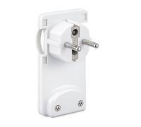SILVER ELECTRONICS - Fiche schuko mâle plate slim 16 A 4,8 mm plastique blanc vrac