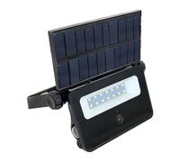 SILVER ELECTRONICS - Lumière solaire extérieure avec capteur de mouvement, lumières solaires avec 8 W 6 500 K 800 lm 2 600 mAh IP54 - IK05 Spot solaire en aluminium pour jardin, patio, chemin