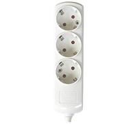 Silver Electronics Supra - Base multiple sans câble (3 prises) couleur blanc