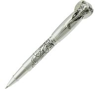 Silver Elephant Ballpoint Pen 0.5mm Fine Point Calligraphy Pen Refillable Black Ink