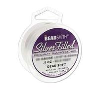 Silver Filled Wire - 22 Gauge Dead Soft Round - 0.5oz (15.6ft) by Beadsmith