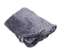 Silver Fox Housse de chaise en velours extensible pour la maison et l'hôtel, avec accoudoirs hauts, infroissable et lavable en machine (gris foncé)