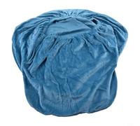 Silver Fox Housse de chaise en velours extensible pour la maison et l'hôtel, avec soutien d'accoudoirs hauts, infroissable et lavable en machine (bleu turquoise)