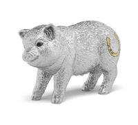 Silver good-luck Pig
