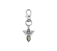 (Silver gray A)30PCS Guardian Angel Keychain Pendant Baptism Communion Thank You Gift Dinner