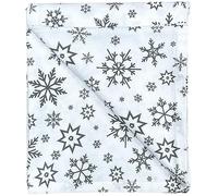 Silver Grey Snowflake Christmas Tablecloth,
