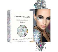Silver Holographic Face Glitter by Karizma Beauty