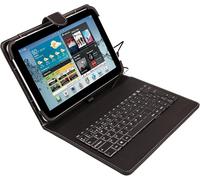 Silver Ht - Étui Universel Avec Clavier Qwerty En Espagnol Pour Tablettes De 9 À 11 Pouces, Avec Câble Micro Usb/Type-C