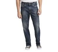 Silver Jeans Co. Gordie Jean Coupe Ample Jambe Droite, Dark Wash Eab371, 30 W/32 L Homme