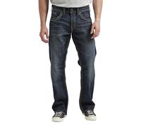 Silver Jeans Co. Jean Gordie Coupe Ample Jambe Droite pour Homme, Sablé foncé, 30 W/34 L