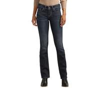 Silver Jeans Co. Suki Jean Bootcut Slim Taille mi-Haute pour Femme, Rinçage Gris foncé Indigo., 31W x 31L