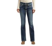 Silver Jeans Co. Suki Jean Bootcut Taille mi-Haute pour Femme, Indigo, 29 W/32 L