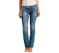 Silver Jeans Jean Slim Bootcut Taille Basse Tuesday, Indigo, 24W x 31L Femme