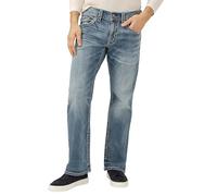 Silver Jeans Co. Zac Relaxed Fit Straight Leg Jeans, Indigo Clair, 38 W/36 L Homme