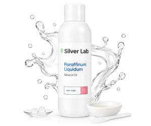 Silver Lab® Huile de paraffine 1L - Paraffine liquide de qualité pharmaceutique pour cosmétiques